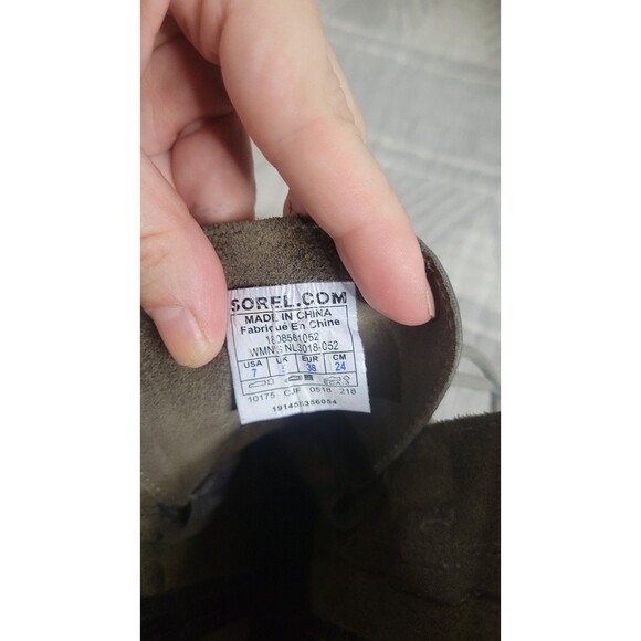 Sorel Joan of‎ Arctic Wedge II Bootie Women’s 7 Quarry Gray Leather Waterproof - Picture 6 of 10